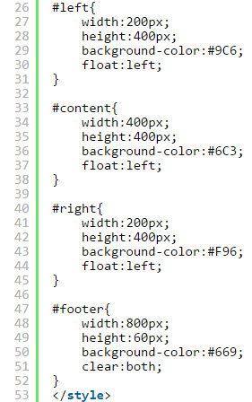 Thiết kế layout web bằng css 013